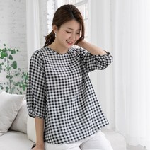 우일 여성 인견 패텬 7부 블라우스 티셔츠 5종택1