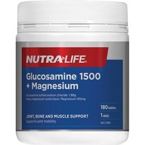 [뉴질랜드직구] 뉴트라 라이프 Glucosamine 1500 + Magnesium 180탭 1pack, 수량, 상세참조