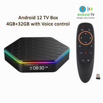 2022 안드로이드 12 스마트 TV 박스 Allwinner H618 미디어 플레이어 3D 비디오 유튜브 넷플릭스 2.4G &am, 05 4G 32G Voice_03 영국 플러그