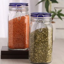 보르미올리 피도 유리 밀폐용기 1500ML 매실청 수제청 과일청병, 피도 밀폐용기 블루 1500ml