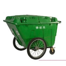 야외제설함 모래적재함 이동식 쓰레기통 야외 대형 종량제 분리수거, 그린 400L