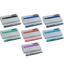 LAMY 라미 만년필용 잉크카트리지 카트리지 T10 5개입, 블루