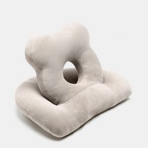 브릴리홈 패브릭 사무실 수면 낮잠 쿠션베개, 그레이