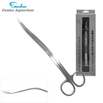 청룡아쿠아 칸후 고급형 수초 가위 웨이브형 24cm, 단품