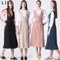 리스트 사이드 플리츠 레이어드 원피스 택가격 258000원