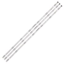 3pcs led 스트립 7 램프 lg innotek 17y 43inch a type 43lj61fhdl 43uj630v 43uj634v zd 43lj594v za aafx3, 없음