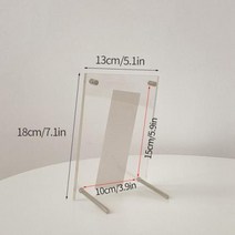 아크릴액자 압축앨범 가훈 가벼운 투명 아크릴 액자 자기 양면 돌 포토카드 홀더 데-270, 6in(13x18cm)+AS picture