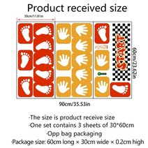 어린이 아기 실내 놀이터 놀이기구 미끄럼들 만화 디지털 그리드 게임 층 스티커 Hopscotch 이동식 바닥 격자 방, [01] 30x60x3pcs