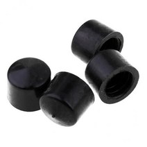 4x4pcs 스케이트 보드 롱 보드 교체 트럭 피벗 컵 7 인치 트럭 세트, 블랙, PU