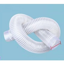내경 50mm 진공 청소기 호스 벨로우즈 PVC 산업용 먼지 수집 파이프 목공 조각 기계 제거, 02 1.5 m