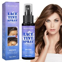 30ml 레이스 틴트 스프레이 헤어 컨실러 가발 내추럴 무스 멜팅 남성용 여성용 자연스러운 색상, CN_30ml