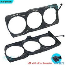 CPU팬 ASUS STRIX RX580 RX480 GTX1080Ti GTX1080 GTX1070Ti GTX1070 GTX1060 그래픽 비디오 카드 팬 프레임 포함, [03] 1pcs Frame 4Pin LED