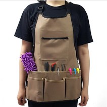 주머니 많은 작업용 앞치마 / 예술가용 공방용 다기능 앞치마