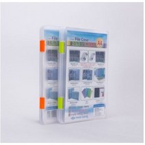 미령문구 클리어 화일케이스 A4 2CM 4CM, 4개입 1팩