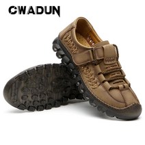Cwadun 남성 통풍 신발 케주얼샌들 드라이빙 슈즈 240-290mm