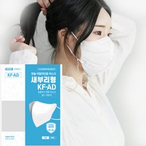 한솔메디텍 미세먼지 황사 비말차단 새부리형 KFAD 마스크 화이트 대형, 1000장+100장