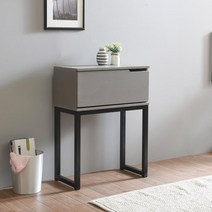 거실안방 심플스틸 사이드 보조서랍장(60cm 7색) 콘솔 슬림 앤틱 모던 소형, 그레이