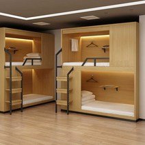 수면캡슐 산소방 호텔 우드 숙박 가정용, 폭 1m 올인클루시브 침대