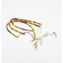 (해룡) 무지개 분실방지 낚시 로프 스프링줄 7컬러, 화이트