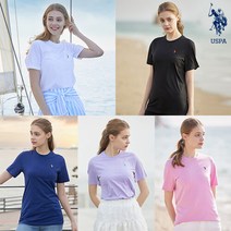 USPA 여성 USA코튼 라운드셔츠 5종