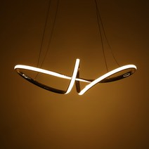 LED 루프 펜던트 40W 식탁등 주방등 리본 뫼비우스 인테리어 홈 조명, LED 골드라인 펜던트 40W