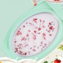 가정용 소프트 아이스크림 기계 철판 젤라또머신 재사용 가능한 인스턴트 스크림 메이커 스크레이퍼와 냉동, 02 green
