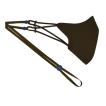 루미카 K타입 마스크 스트랩 세트 숨쉬기편한 재사용 연예인 먼지필터 일체형 마스크 가벼운 길이조절 스트랩 L사이즈, L(브라운), 1개