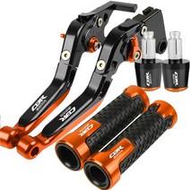 바이트 슈트 원피스 오토바이 에어백 혼다 CBR650R CBR 650R 2018 2019 2020 2021 조절 Extendabl 브레이크 클러치 레버 핸들 그립 엔드, [03] CBR650R 20182020