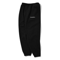 [커버낫 본사]어센틱 로고 스웻 조거 팬츠 블랙