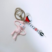 [정품] 포켓몬 뮤 이니셜 키링 / 지혜로운 소비생활