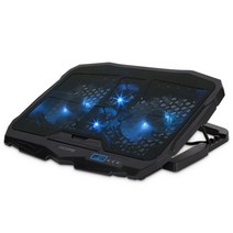 노트북 받침대 쿨러겸용 17인치호환 화이트 쿨링팬 5개 각도조절 USB전원 맥북 HP 삼성 LG 노트북 쿨링거치대