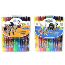 5500 포켓몬스터W 12색 색연필 돌돌이색연필