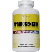 Pro Natural Apricot Kernel 비타민 B17 B15 300캡슐, 1개, 기본