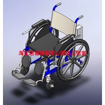 스쿠터 전동차 계단용 휠체어 노인 전기 4륜 의료용 3D 도면 모델 Solidworks Design