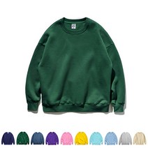 S~3XL 오버핏 쭈리맨투맨_남자 여자 빅사이즈 긴팔 티셔츠 무지맨투맨