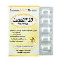 California Gold Nutrition (해외) 캘리포니아 골드 락토비프 300억 유산균, 60정, 4개