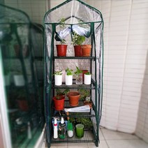 단열 덮개 온실 다육 화단 다층 녹색 화분 헛간 야외 실내 마당, 투명한 50X45X130CM의 4개의 층