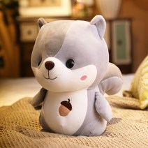 네이처타임즈 다람쥐 봉제인형, 그레이, 40cm