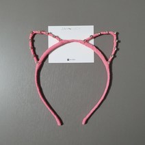 제이앤루시 큐빅 블링 고양이 여아머리띠