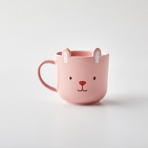 모던하우스 래빗인가든 형태 머그 KI0421016, D8 x 8 CM, 핑크