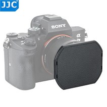 소니 DSC-RX1 용 49mm 필터 나사 스레드가있는 JJC 금속 사각형 렌즈 후드 Sony DSC-RX1R DSC-RX1RII SEL50F18 as SONY LHP-1 Cap