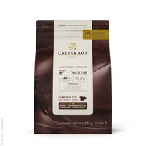 칼리바우트 다크 초콜릿 70% 커버춰 2.5kg CALLEBAUT Receipe No. 70-30-38 Couverture Callets dark chocolate 70.5%