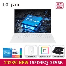 LG전자 2022 그램 16, 16ZD95Q-GX56K, WIN11 Home FPP, 256GB, 16GB, 코어i5, 스노우 화이트