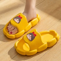 Y.GA 여성 족저근막염 슬리퍼 임산부 무소음 슬리퍼 귀여운 리본 EVA 소재 보들보들 미끄럼 방지 가볍고 편안한