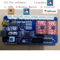 레이저각인기 조각기 마킹기 CNC 커팅기 Usb 2 축 제어 보드 마더 보드 드라이버 3000mw 모듈 조정 가능한 액세서리 용 전원 공급 장치 무선 미니