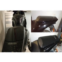 후방 페어링 시트 카울 2003 야마하 YZF-R6 YZF R6 600 Pillion 커버 블루 화이트 블랙 레드 카본 옐로우, 05 Black