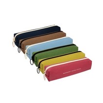 무지색상 봉제필통 천 필통 사무용 새학기 신학기, 라떼