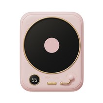 레트로 커피 머그잔 전기 난방 컵 패드 사무실 홈 3 가지 온도 설정 따뜻한 플레이트 코코아 차 물 우유 선물, Pink, 하나, Pink