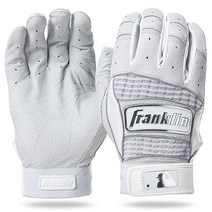 Franklin Sports MLB 배팅 장갑 - 네오 클래식 II 성인 + 청소년 배팅 장갑 한 쌍 - 야구 + 소프트볼 배팅 장갑 - 펄 화이트 - 성인용 L, Small