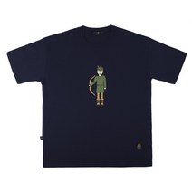 [리오베니슨] 오버핏 드롭숄더 그래픽 반팔 프린트티 남자 반팔티 남녀공용 커플티 [클리어런스특가]